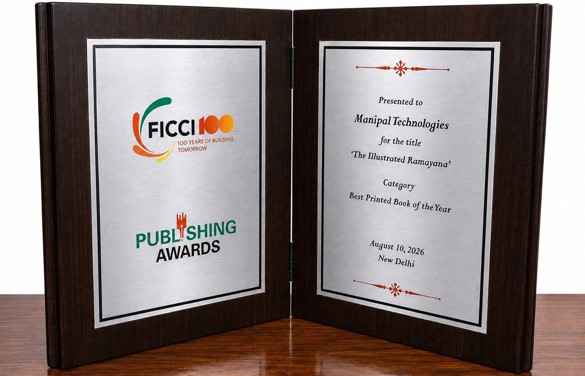 FICCI Awards presented to Manipal technologies for the title 'The Illustrated Ramayana'