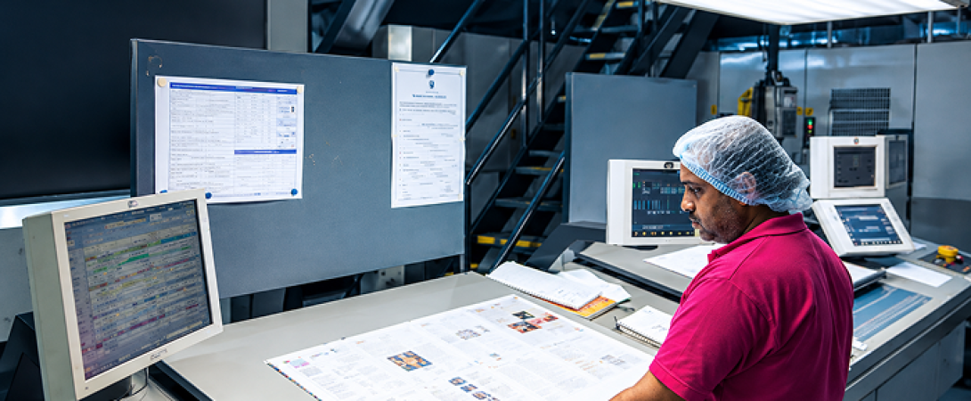 Large-scale book printing at MGPS India